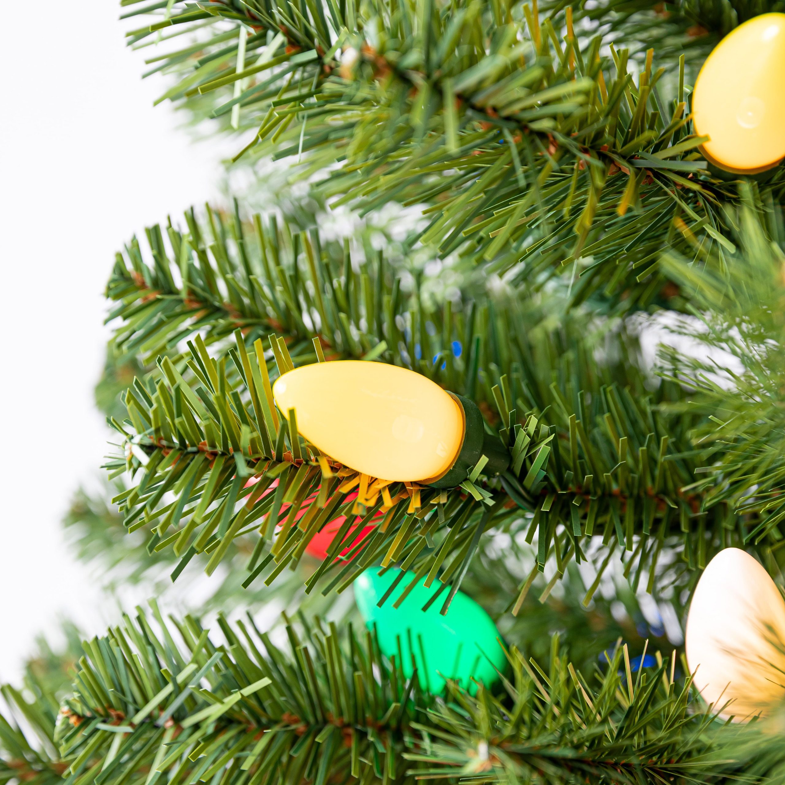 4ft. Pre-Lit Lakewood Spruce Artificial Christmas Tree, C7 Multicolor LED Lights by Ashland® - Image 3