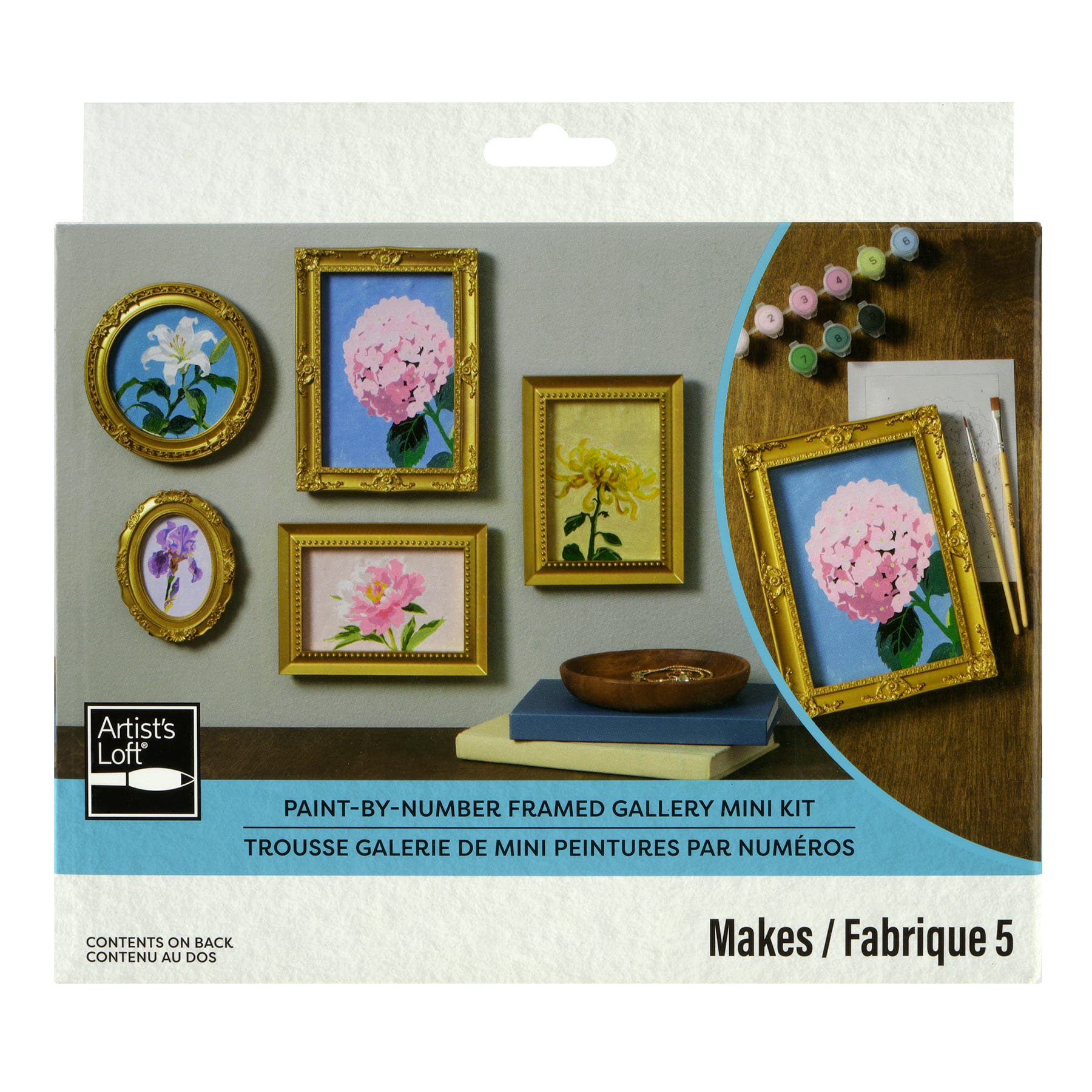 Floral Paint-by-Number Framed Gallery Mini Kit by Artist's Loft®