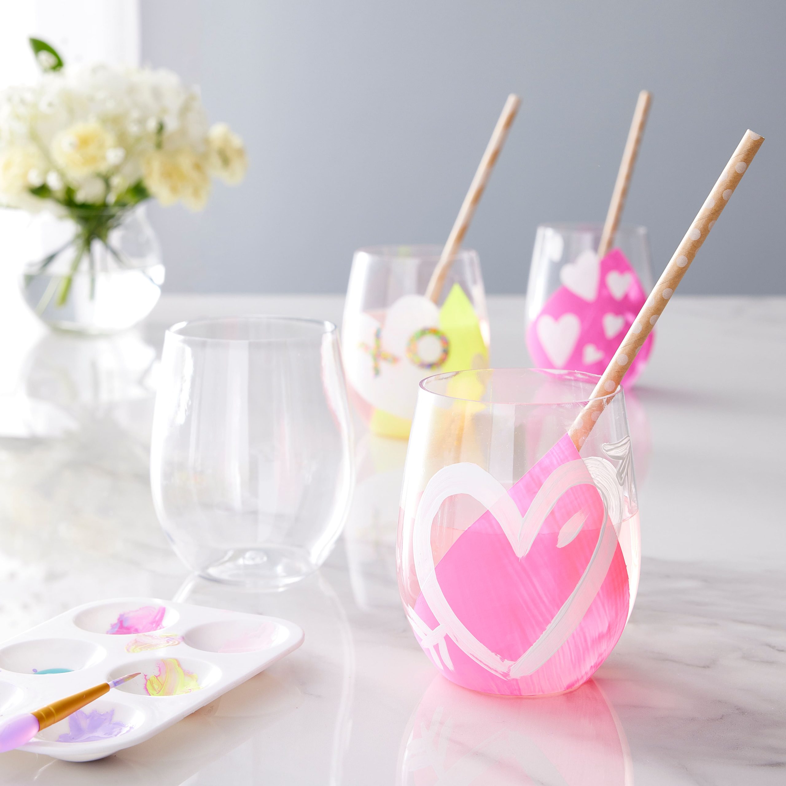 12oz. Clear Plastic Stemless Wine Glasses by Celebrate It™, 20ct. - Image 2