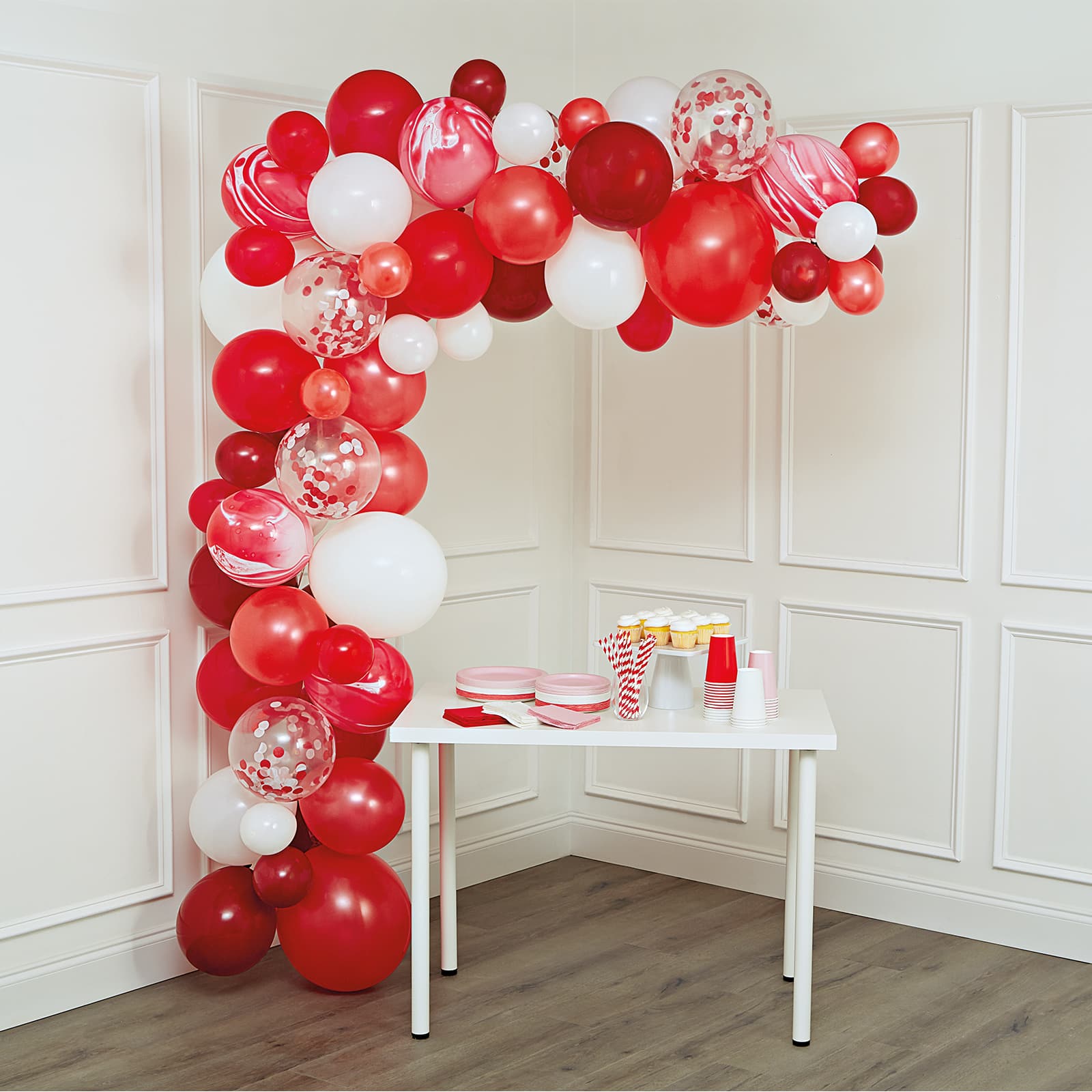 10ft. Red Garland Balloon Kit by Celebrate It™ - Image 3