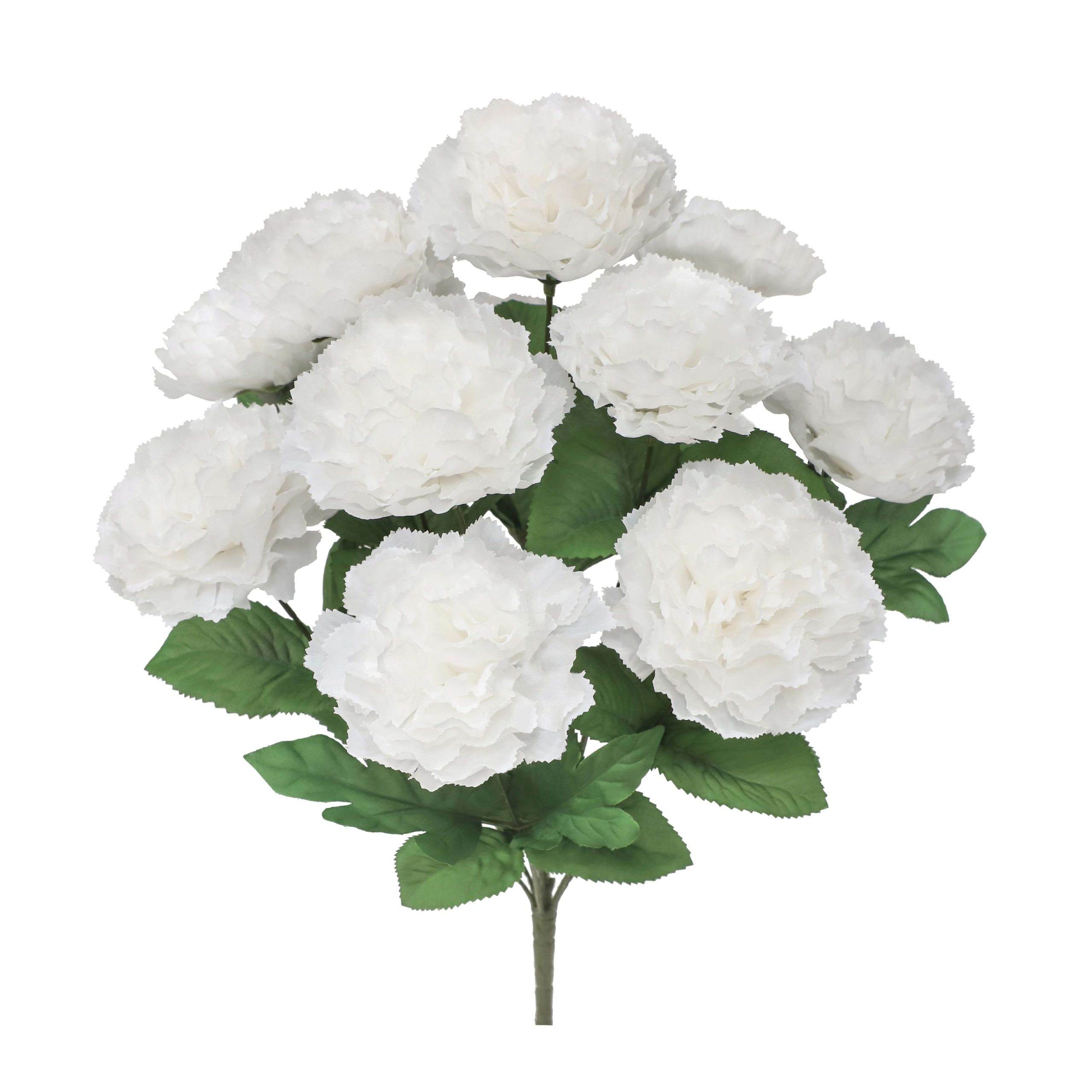 18" Cream Carnation Bush by Ashland® - Image 2