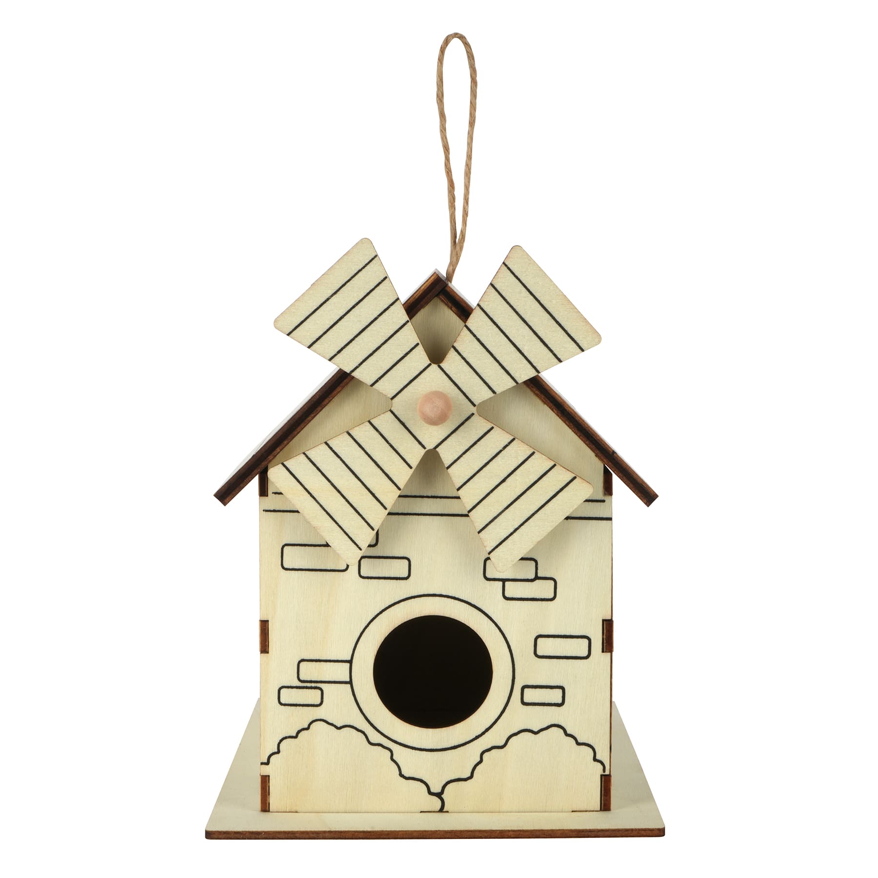 6.5" Windmill Birdhouse Kit by Creatology™ - Image 2