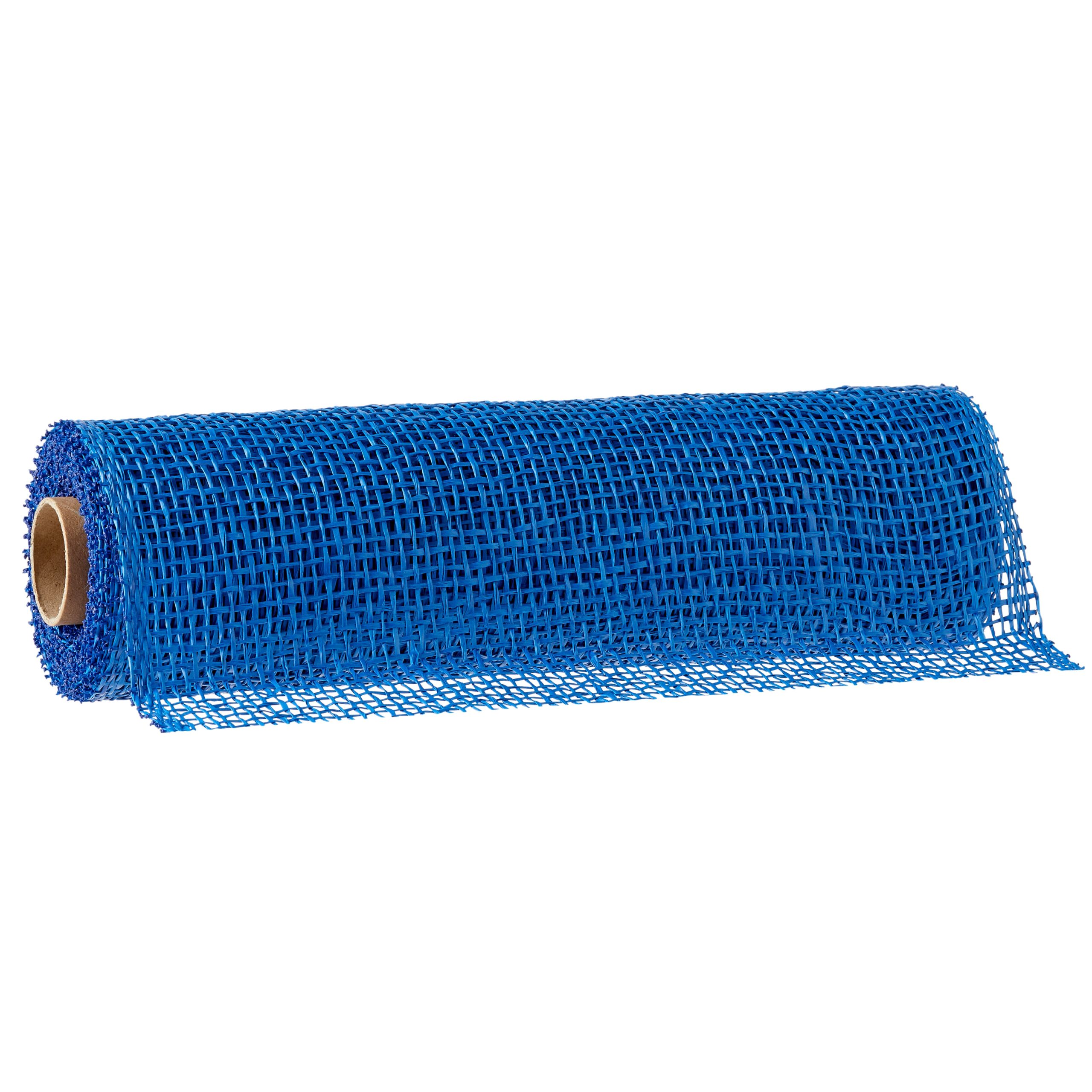 10" x 19ft. Blue Poly Burlap Mesh by Celebrate It™ - Image 3