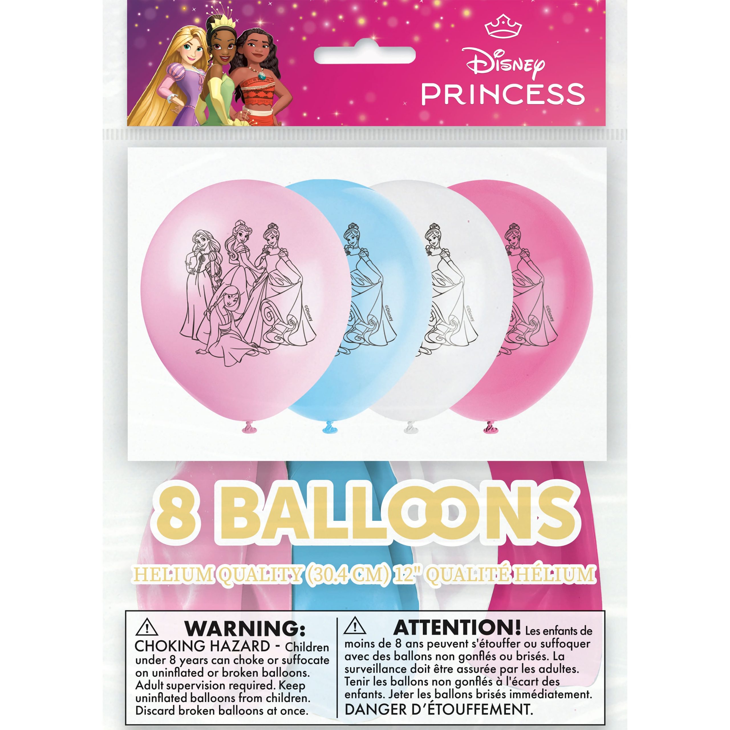 12" Disney® Princess Latex Balloons, 8ct. - Image 2
