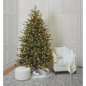 7.5ft. Pre-Lit Nordic Spruce Artificial Christmas Tree, Warm White C3 LED Lights by Ashland®