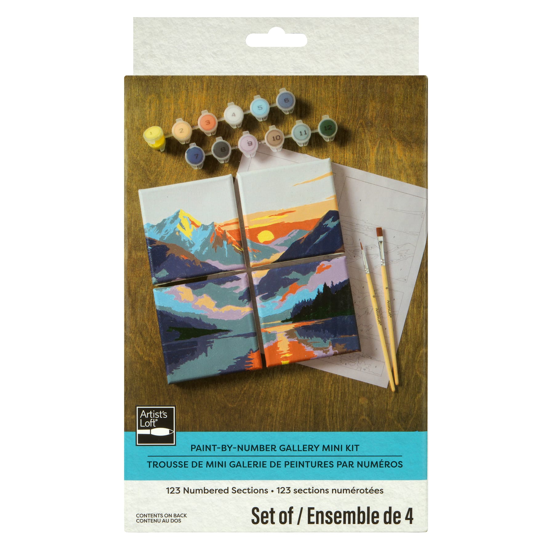 Snowy Mountain Paint-by-Number Gallery Mini Kit by Artist's Loft®