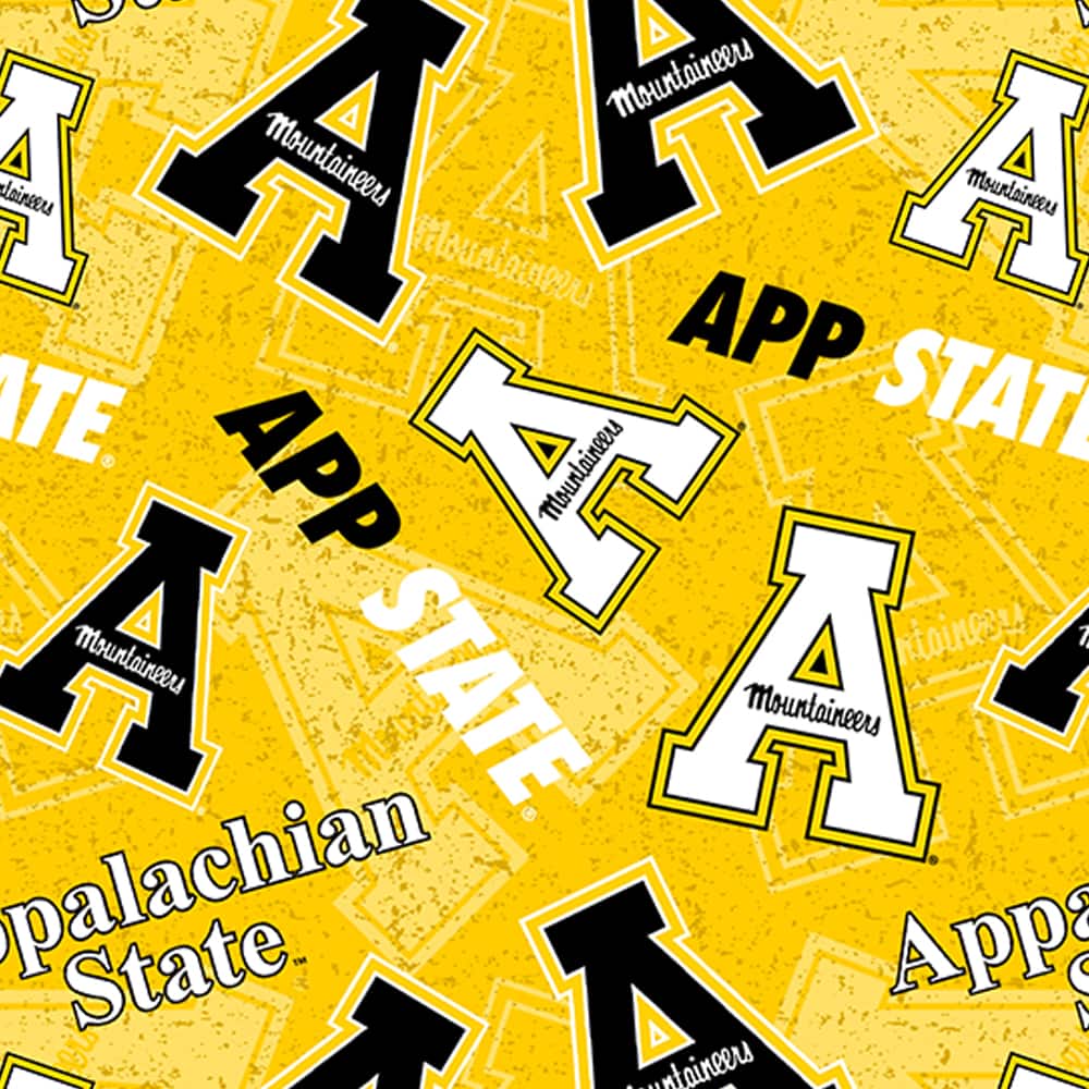 NCAA Appalachian State University Tone-on-Tone Cotton Fabric
