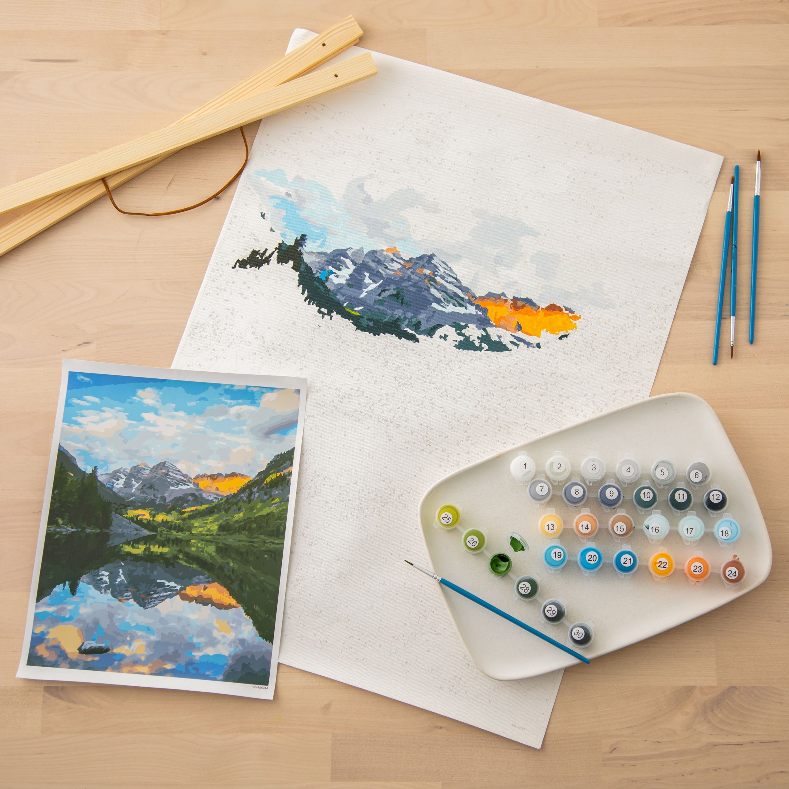 Mountain Scene Paint-by-Number Kit by Artist's Loft™ Necessities™ - Image 2