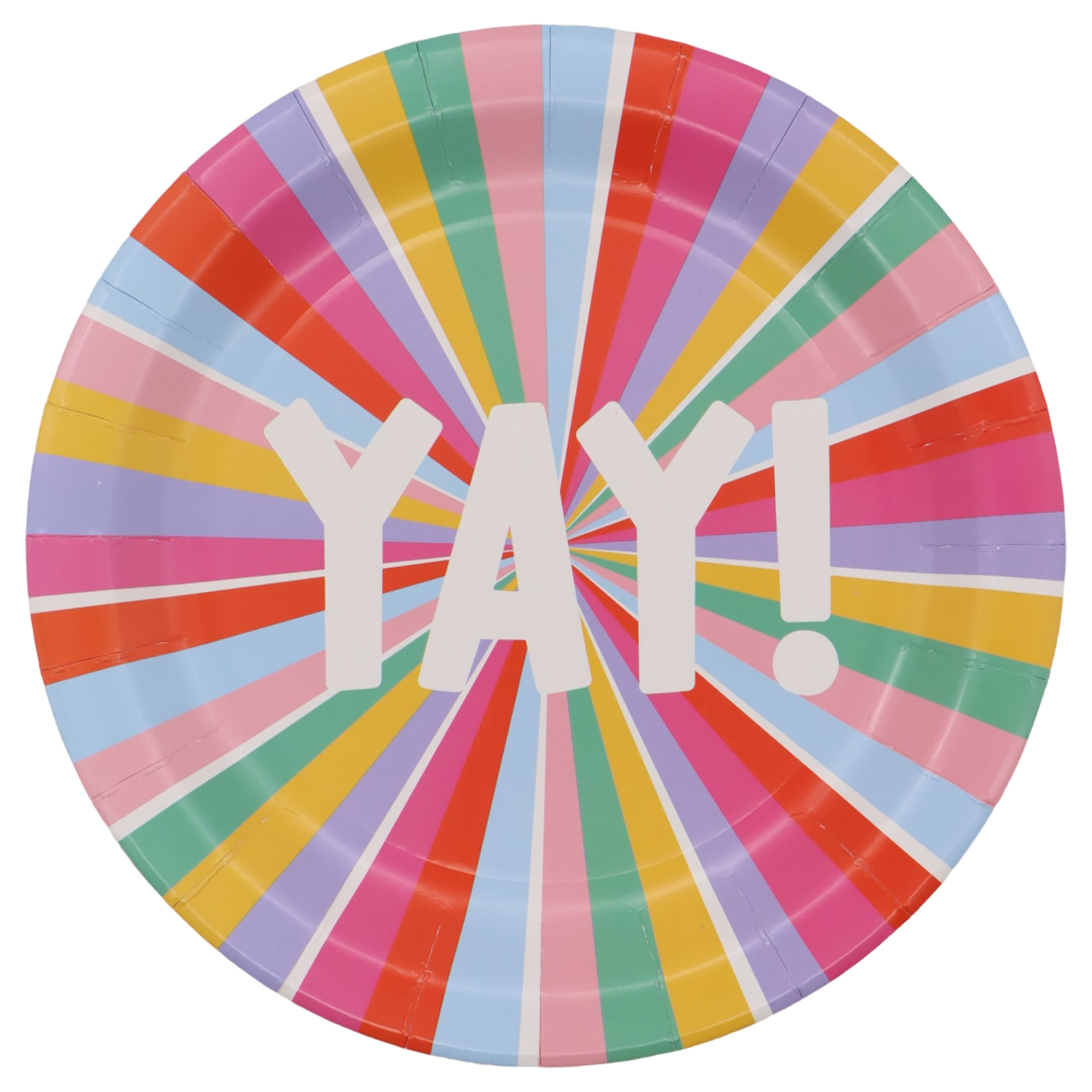 9" Multicolor Yay! Paper Plates, 10ct. by Celebrate It™