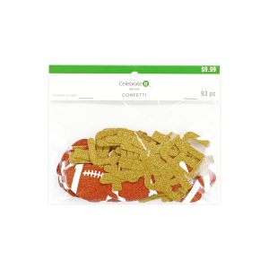 Football Confetti Paper Die Cut Shapes by Celebrate It™