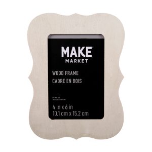 4" x 6" Ready-To-Finish Scalloped Edges Wood Frame by Make Market®