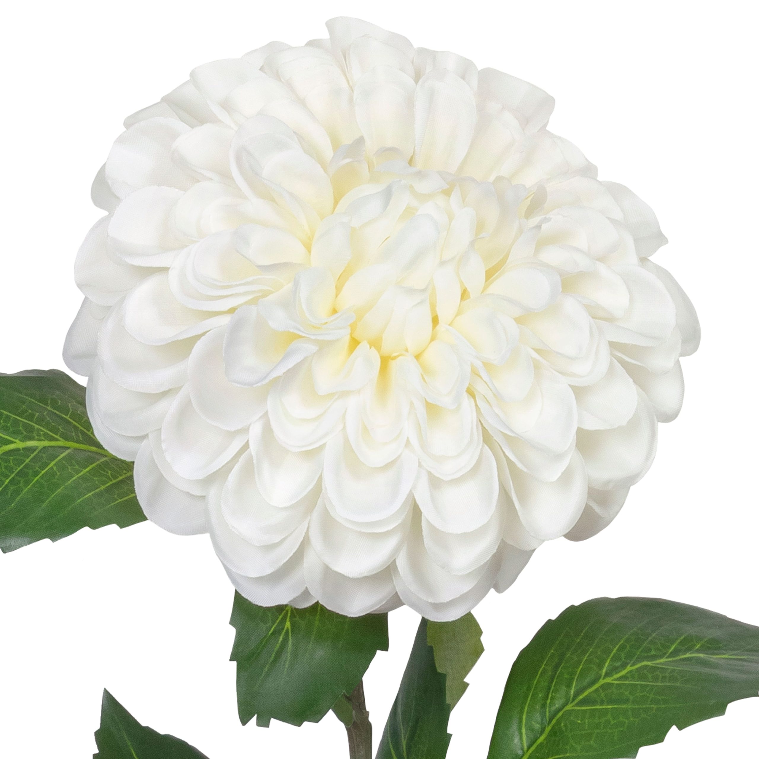 29.5" White Ball Dahlia Stem by Ashland® - Image 2
