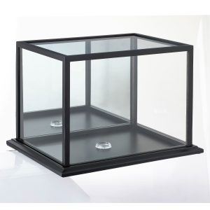 Black Football Helmet Display Case with Mirror Back by Studio Décor®