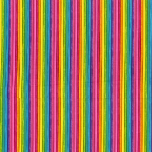 Fabric Traditions Multicolor Bright Stripes Cotton Fabric