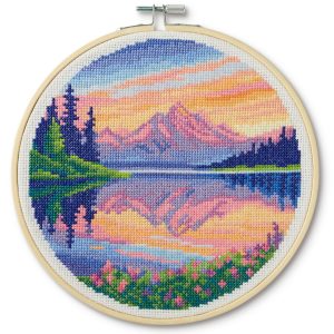 8" Colored Sky Cross Stitch Kit by Loops & Threads®