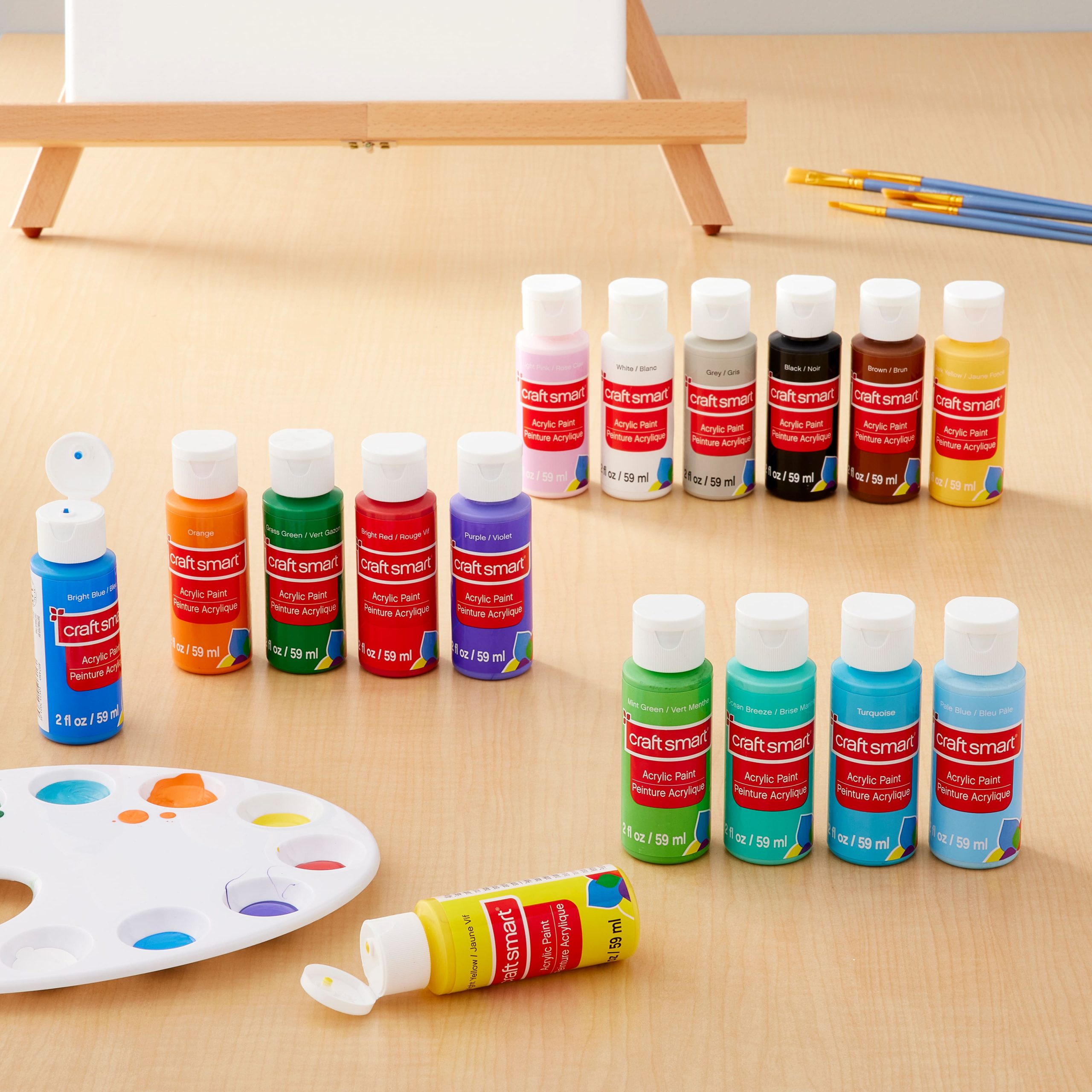 16 Color Matte Acrylic Paint Value Pack by Craft Smart® - Image 4