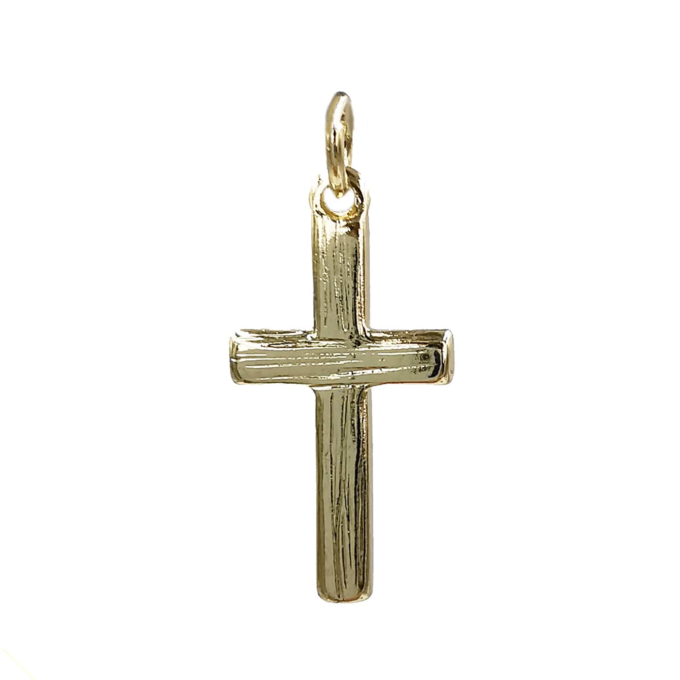 Charmalong™ 14K Gold Plated Pavé Cross Charm by Bead Landing™ - Image 3