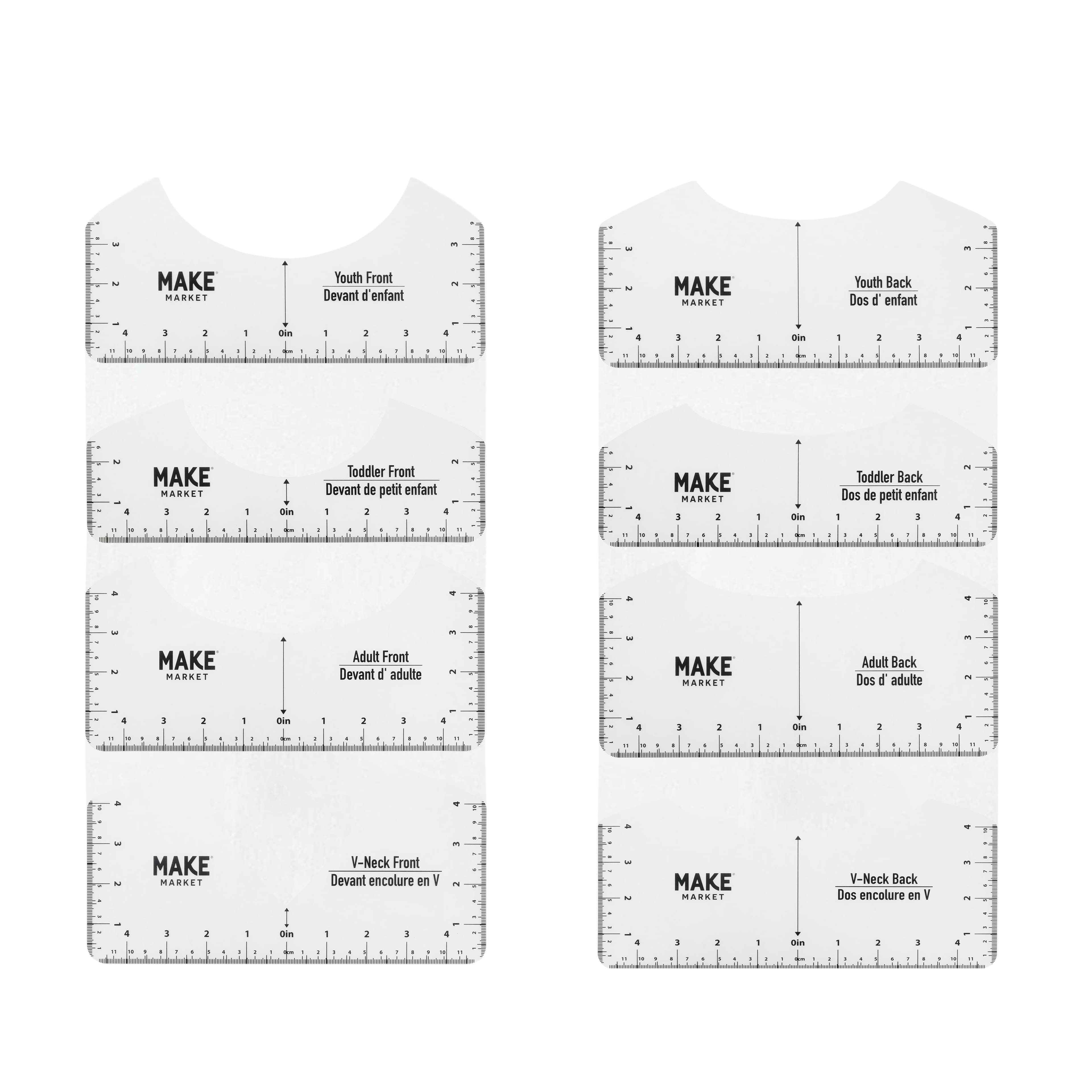 T-Shirt Ruler Guide Set by Make Market®
