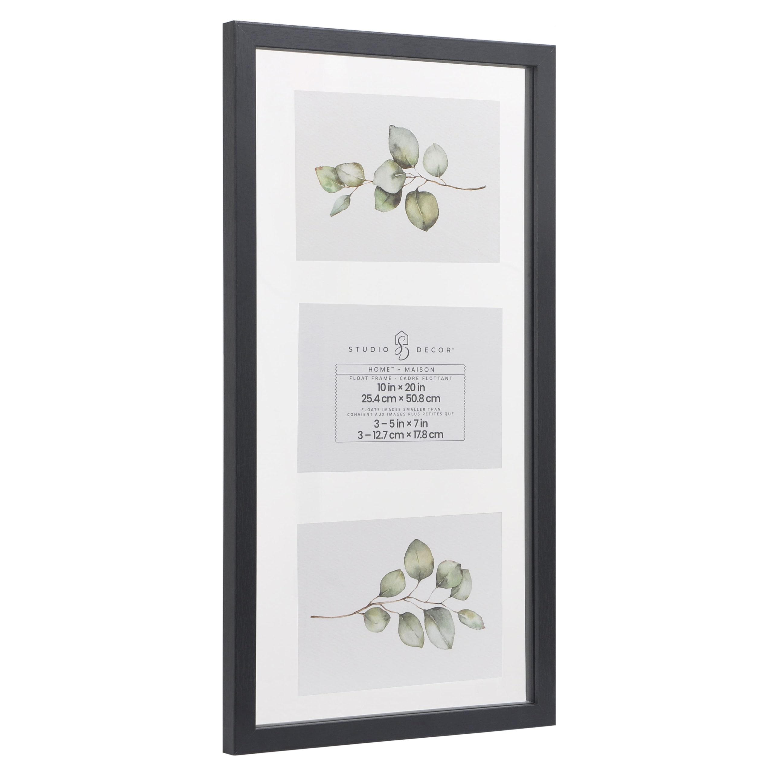 Home™ 10" x 20" Black Float Frame by Studio Décor® - Image 2