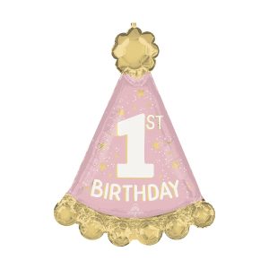 SuperShape® 34" Little Miss One-derful 1st Birthday Foil Balloon