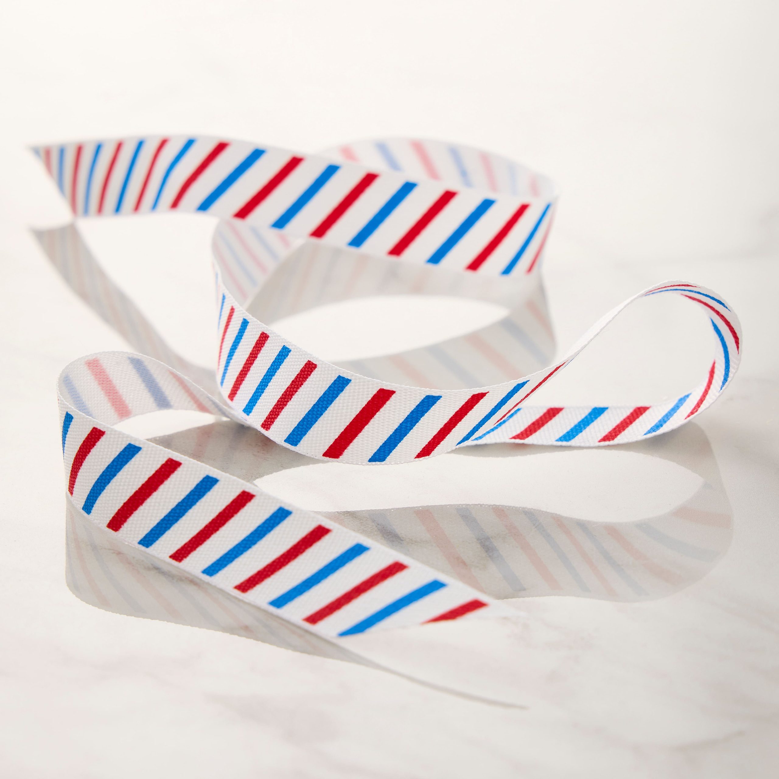5/8" x 7yd. Red & Blue Striped Ribbon by Celebrate It™ Classic - Image 2