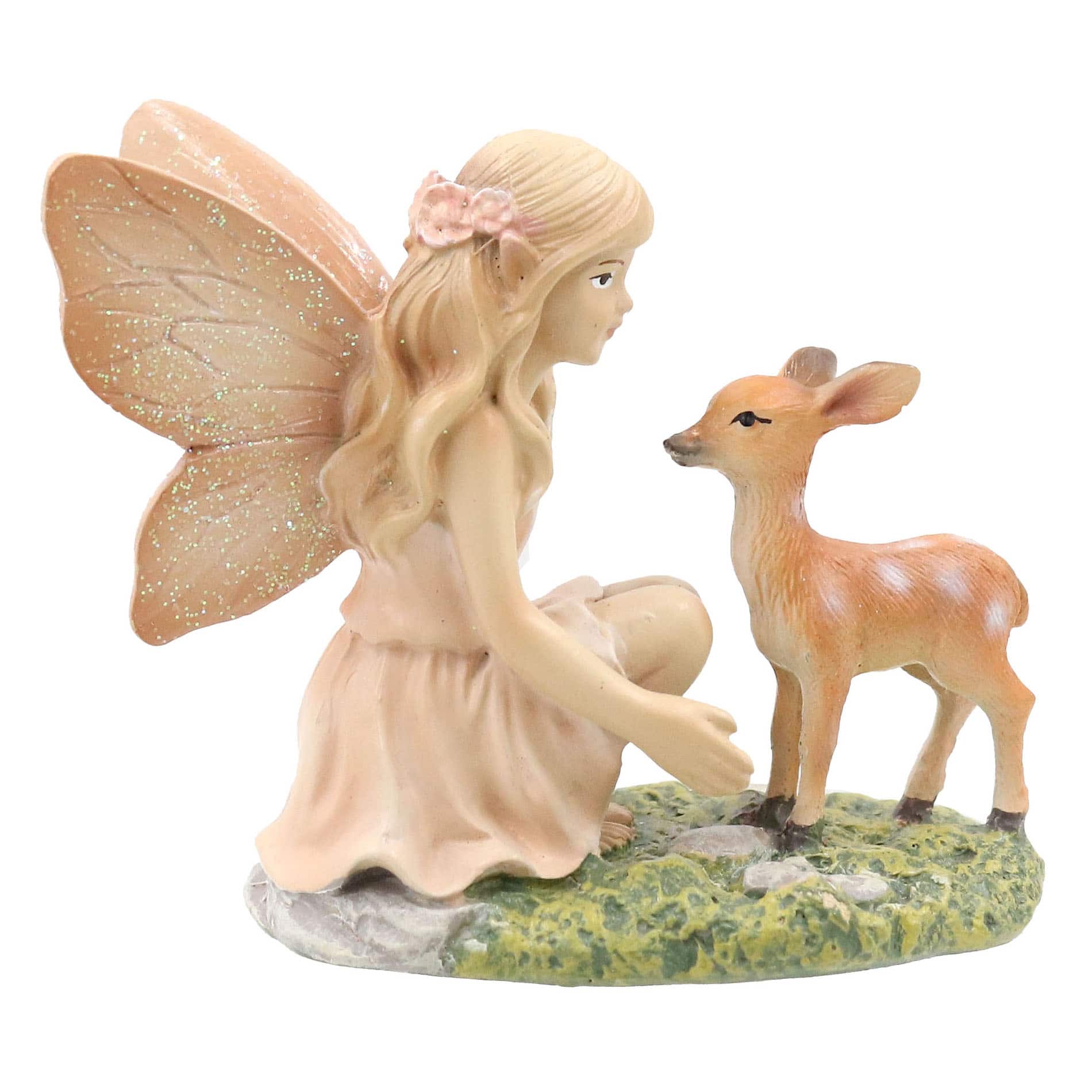 Mini Fairy with Deer Decoration by Ashland®