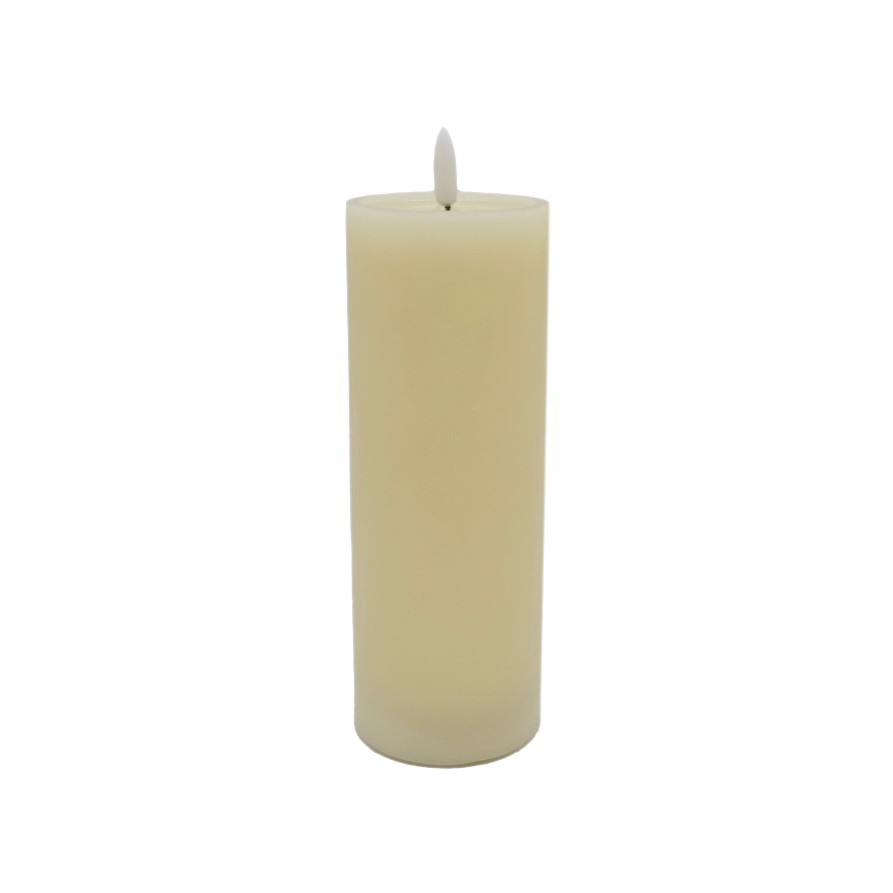 3" x 8" LED Wax Pillar Flickering Candle by Ashland®