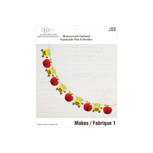 School Bus & Apple Honeycomb Garland by B2C™