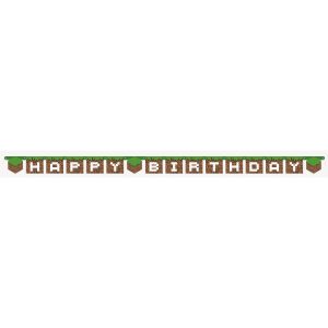 8ft. Minecraft Birthday Banner