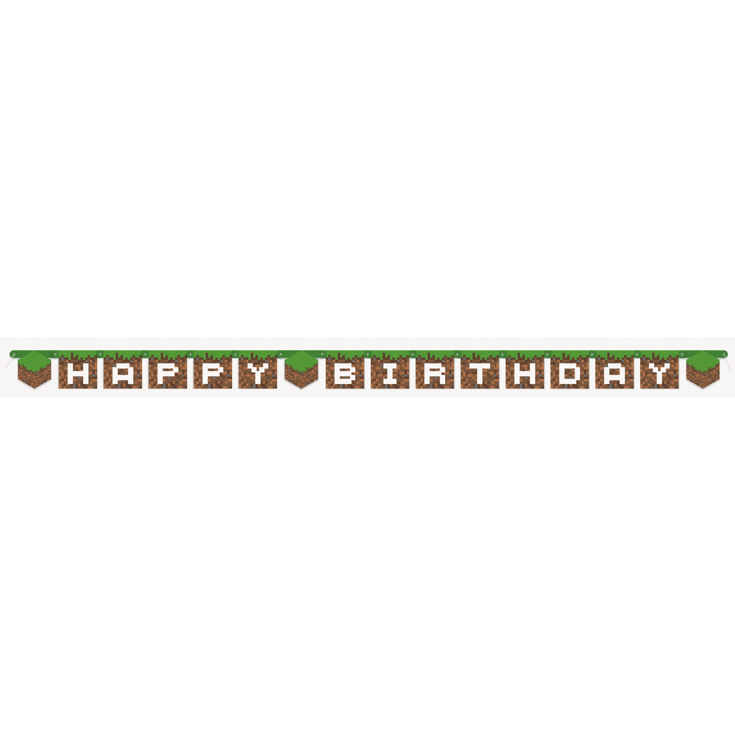 8ft. Minecraft Birthday Banner