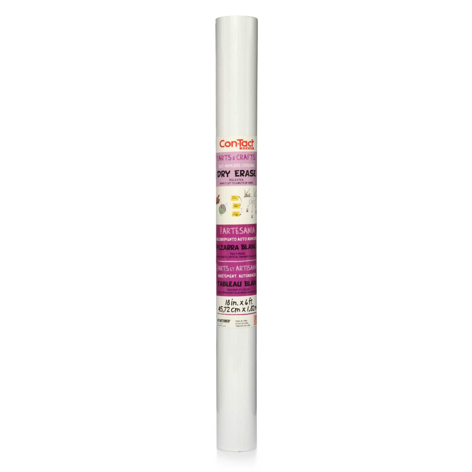 Con-Tact® Dry-Erase Self-Adhesive Memo Board Roll