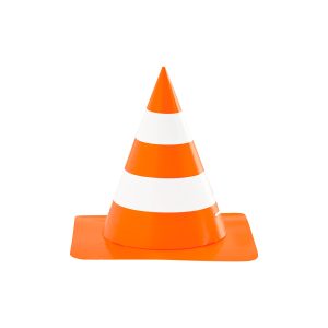 5" Orange & White Cone Party Hats, 6ct. by Celebrate It™