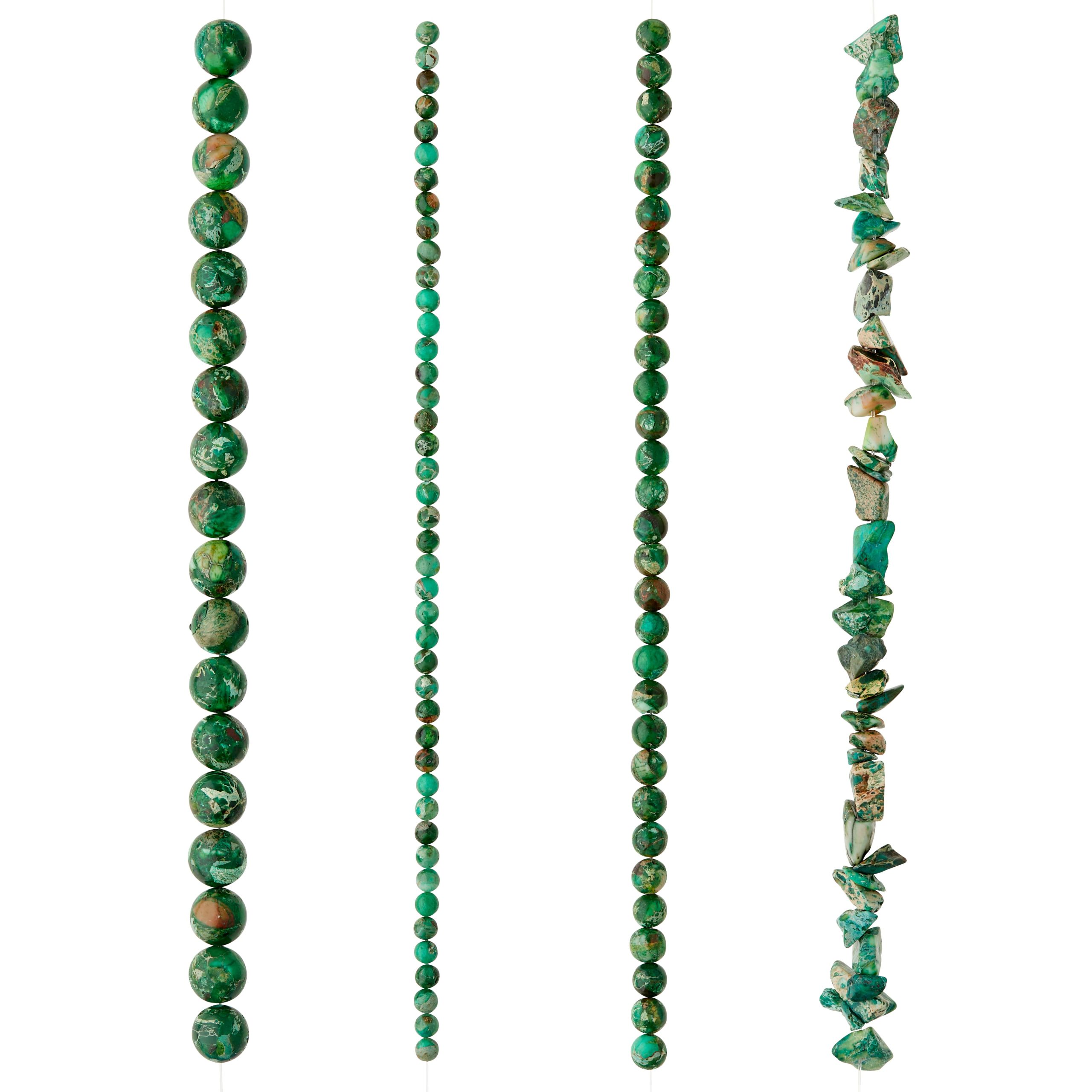 Green Jasper Stone Mix Beads by Bead Landing™ - Image 3
