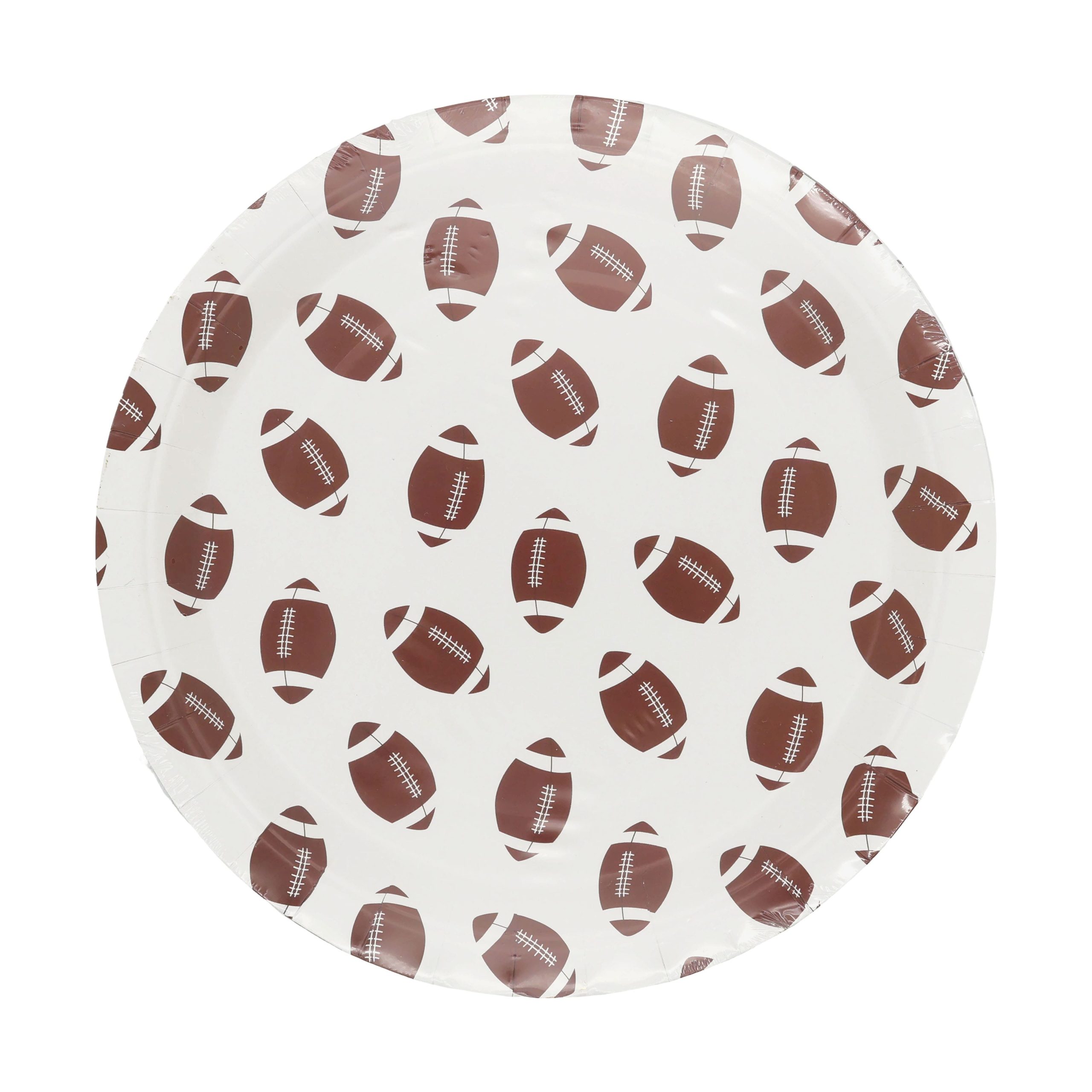 9" Football Paper Plates, 10ct. by Celebrate It™ - Image 3