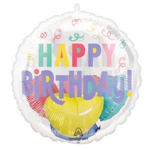 20" Pastel Confetti Birthday Insider Balloon
