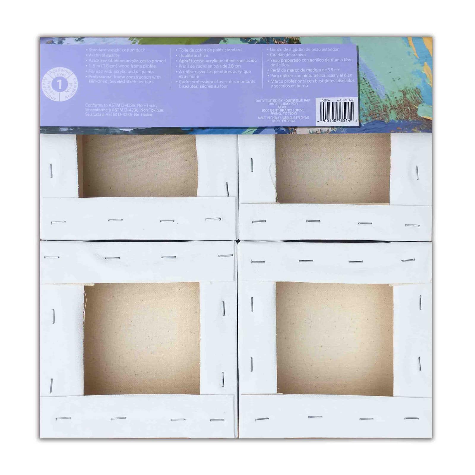 4 Pack Level 1 6" x 6" Deco Canvas by Artist's Loft® - Image 4