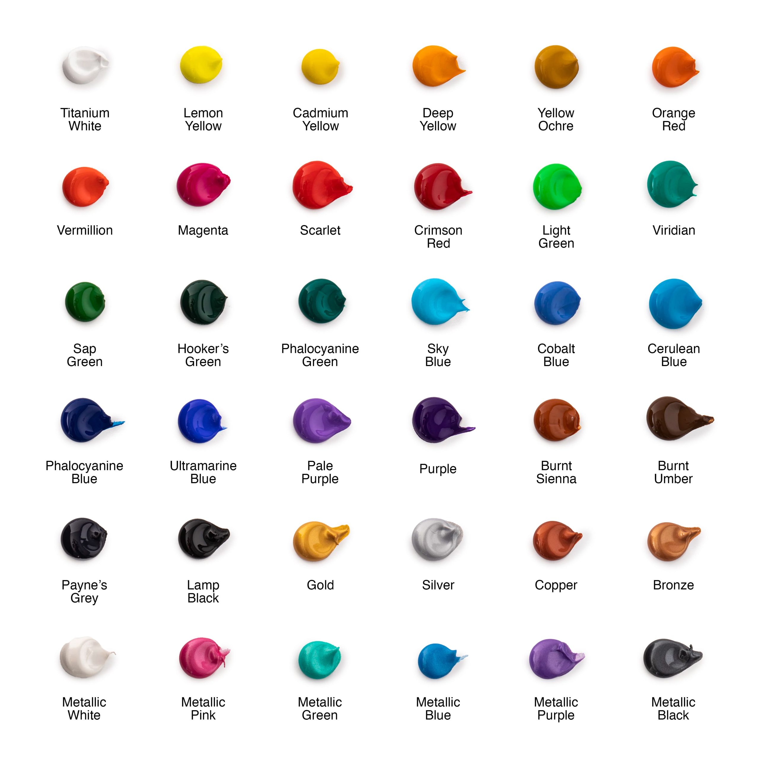 36 Color Acrylic Paint Value Pack by Artist's Loft™ Necessities™ - Image 3
