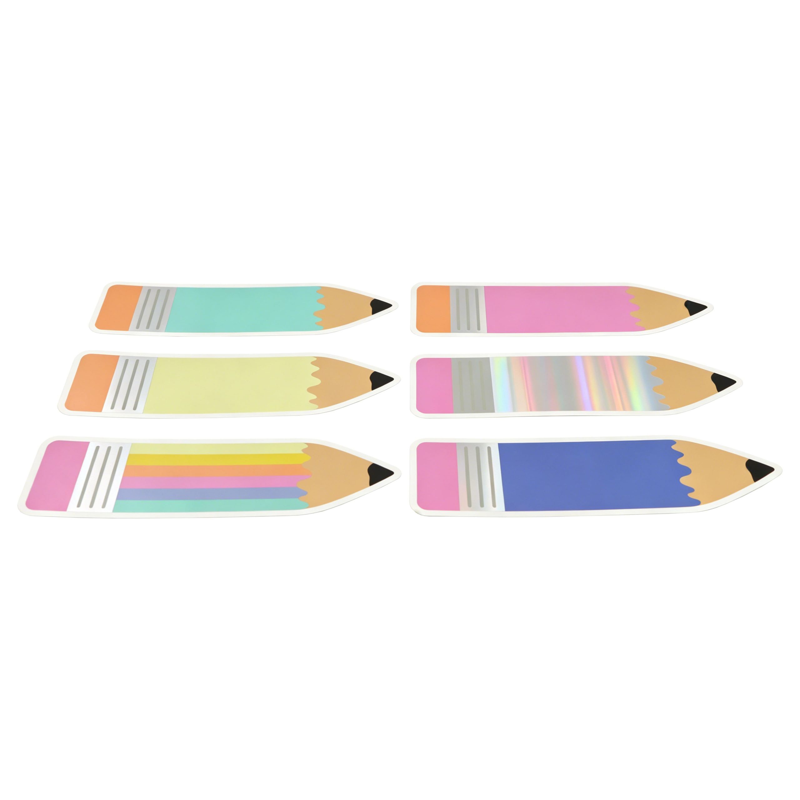 Class Rules! 6" Rainbow Pencil Die Cuts, 12ct. by B2C™ - Image 3