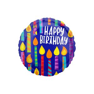 17" Happy Birthday Happy Candles Balloon