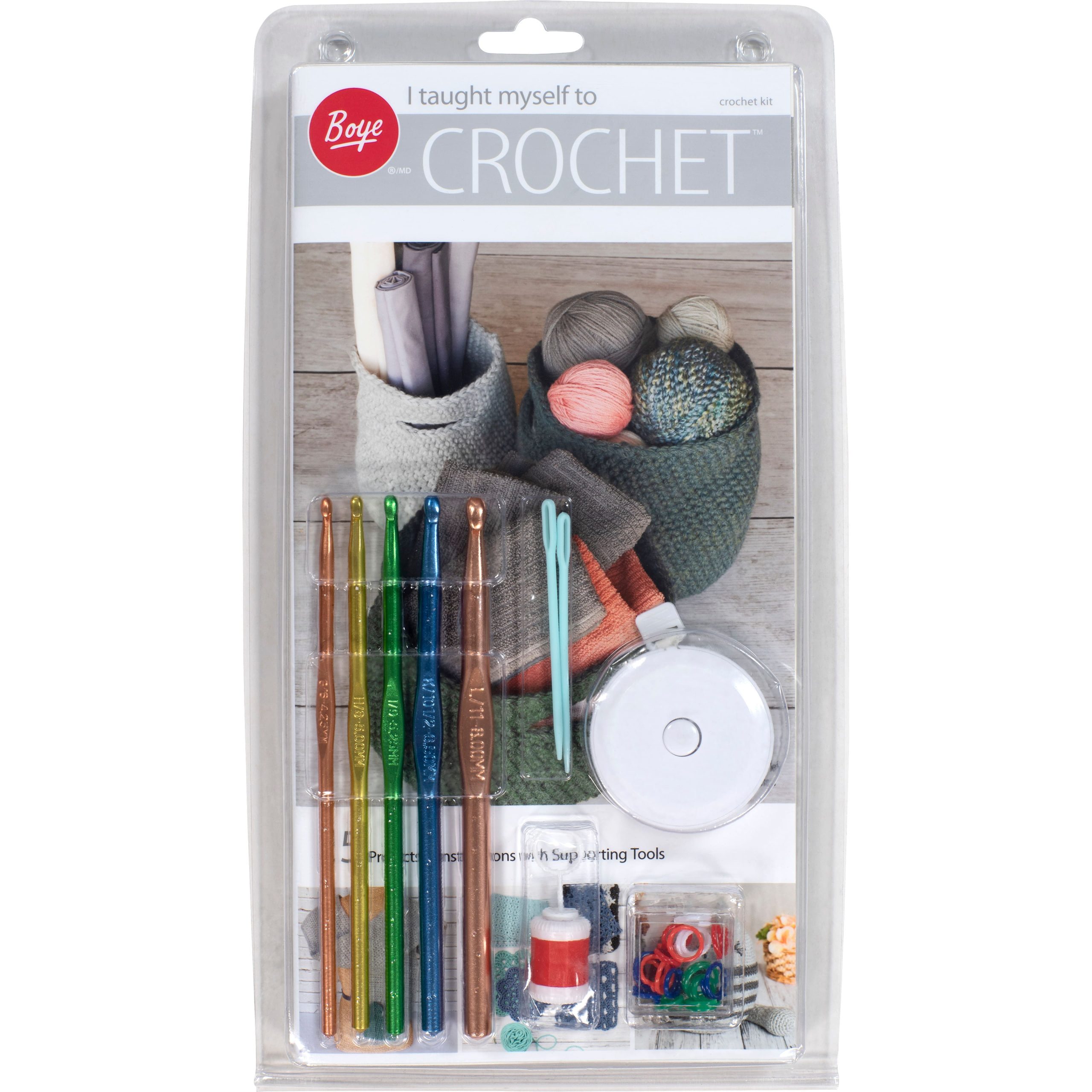 Boye® I Taught Myself to Crochet® Kit - Image 3