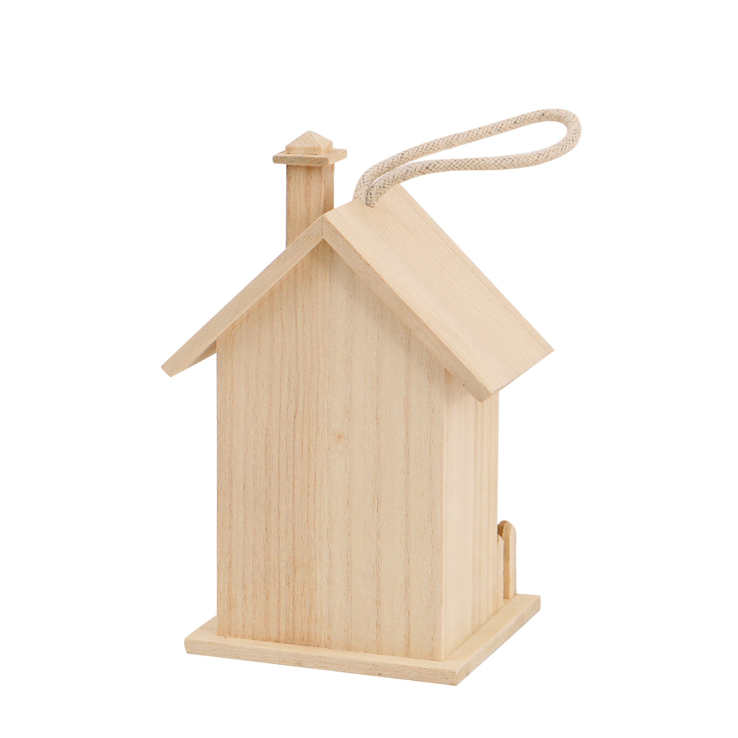 8" Heart & Fence Wood Birdhouse by Make Market® - Image 2