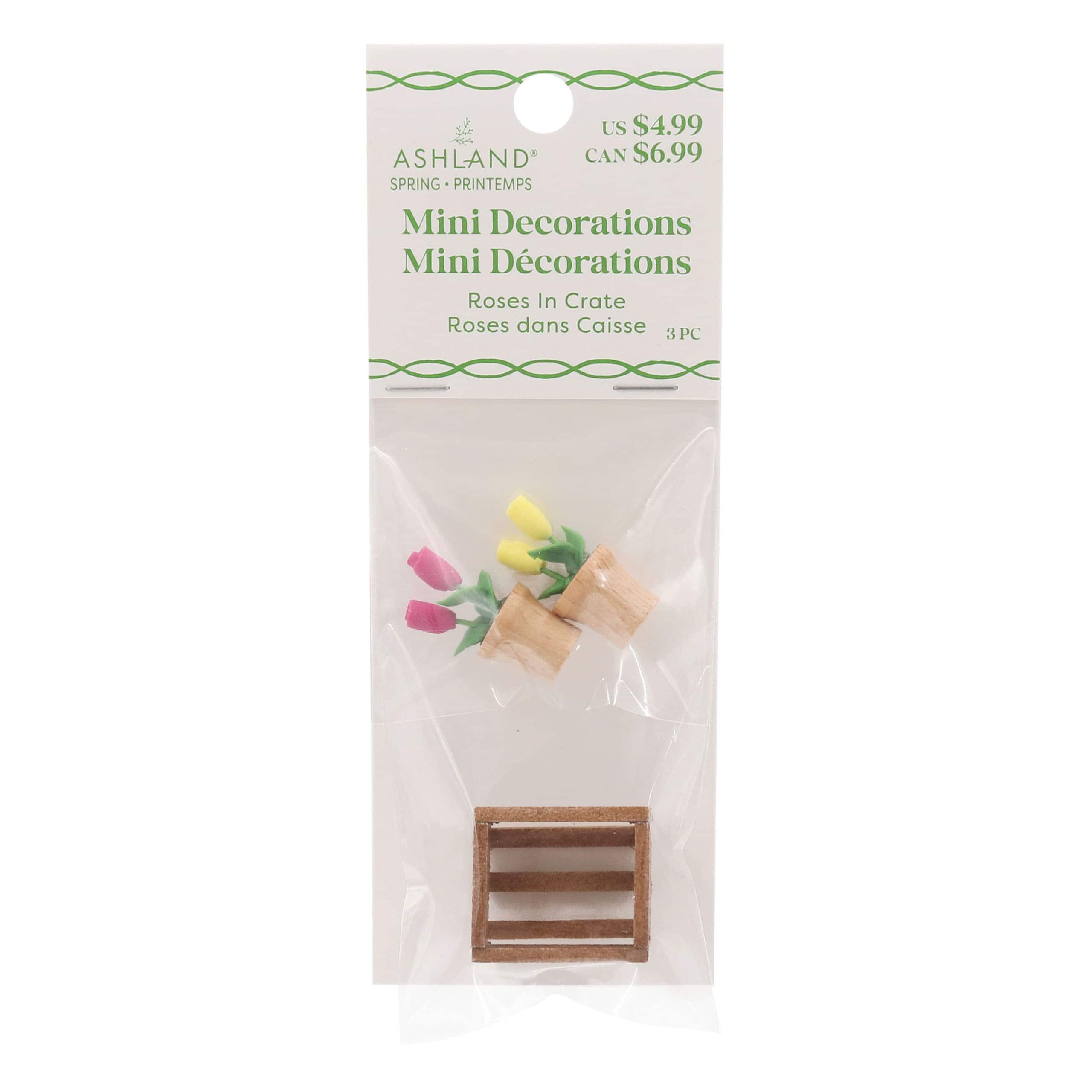 Mini Roses in Crate Decoration Set by Ashland® - Image 4