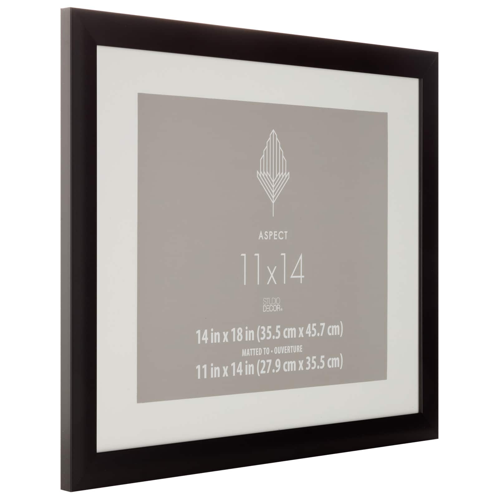 Aspect Black Frame with Mat by Studio Décor® - Image 3