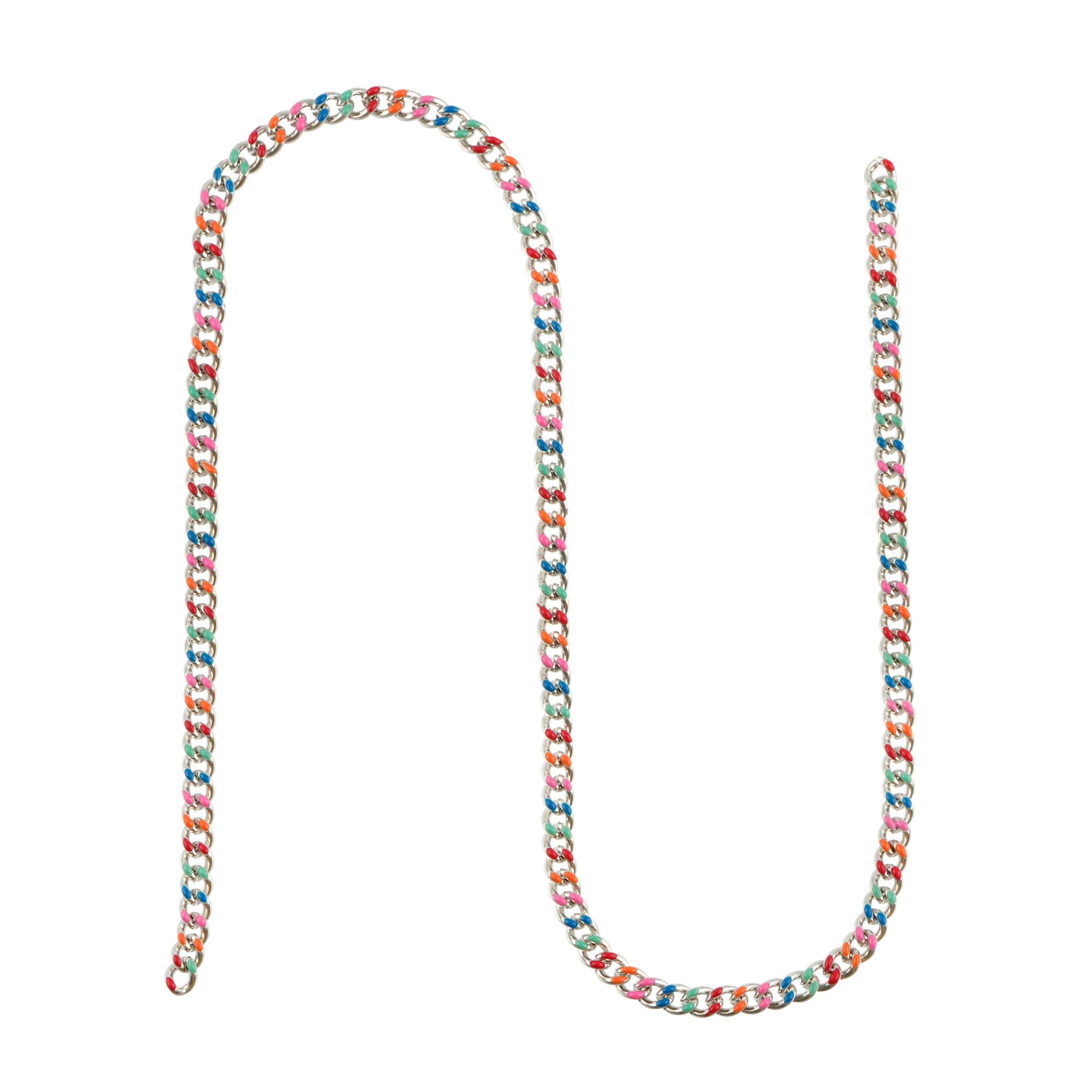 18" Rhodium Enamel Curb Chain by Bead Landing™ - Image 3