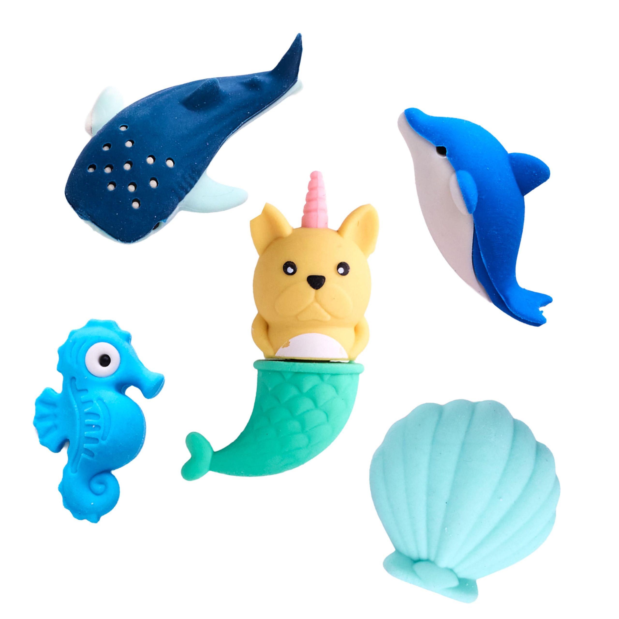 Faber-Castell® Desk Pets Mermaid Eraser Set - Image 4