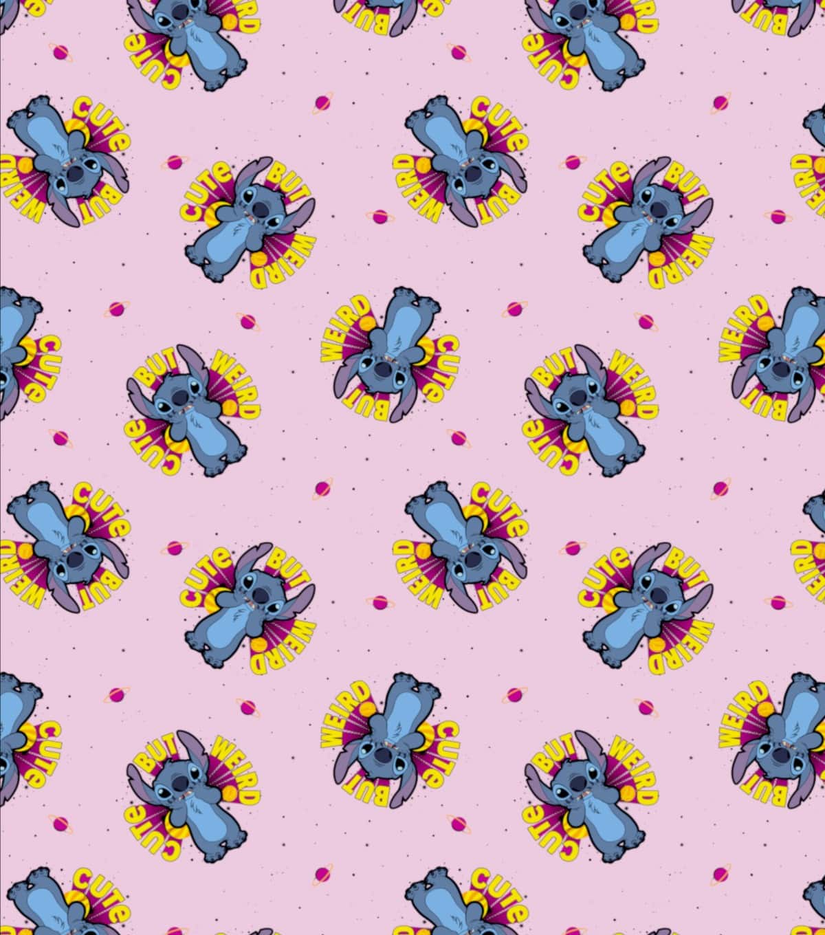 Disney® Stitch Cute but Weird Fleece Fabric