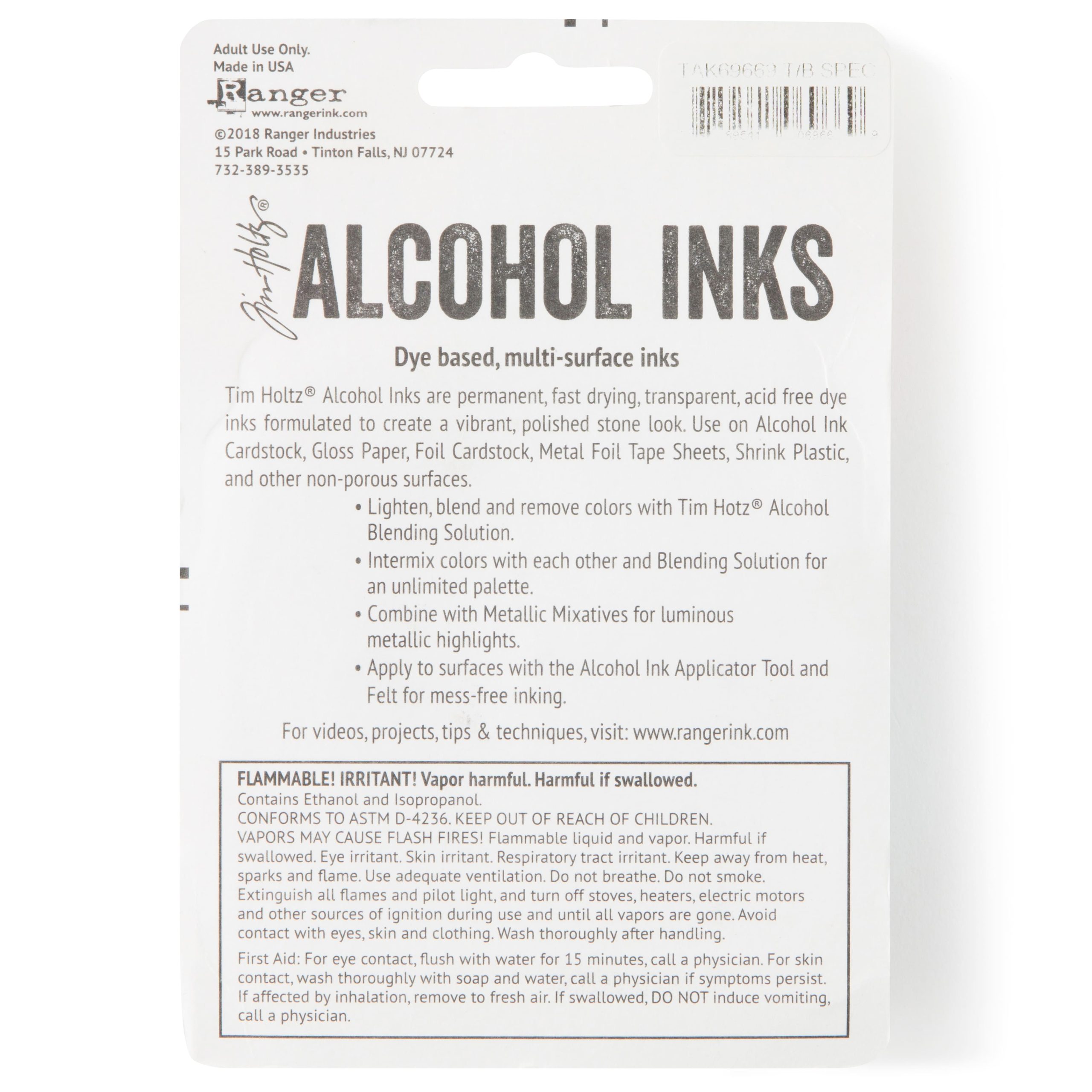 Tim Holtz® Teal & Blue Spectrum Alcohol Inks, 3ct. - Image 4