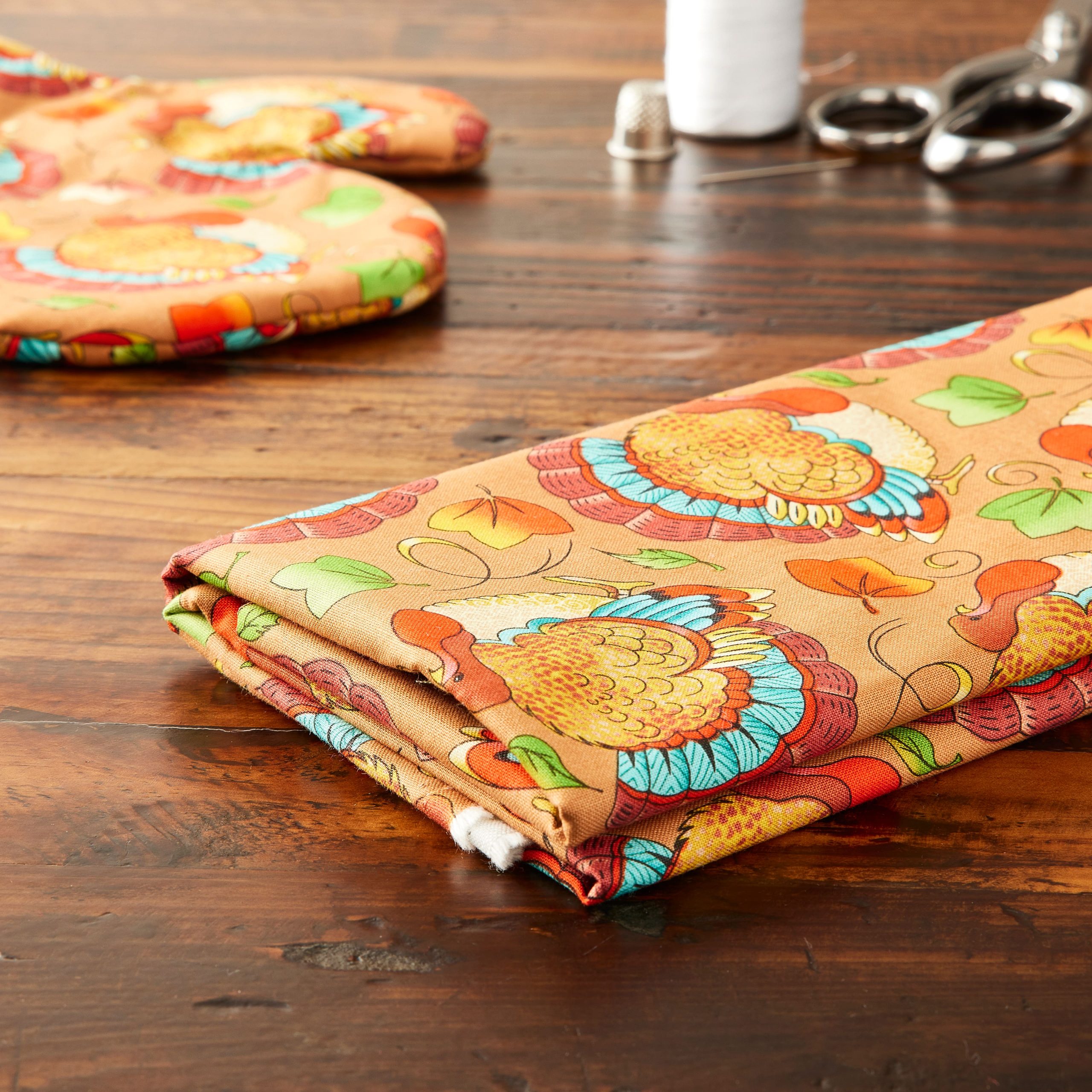 Fabric Traditions Fall Turkeys Cotton Fabric - Image 3