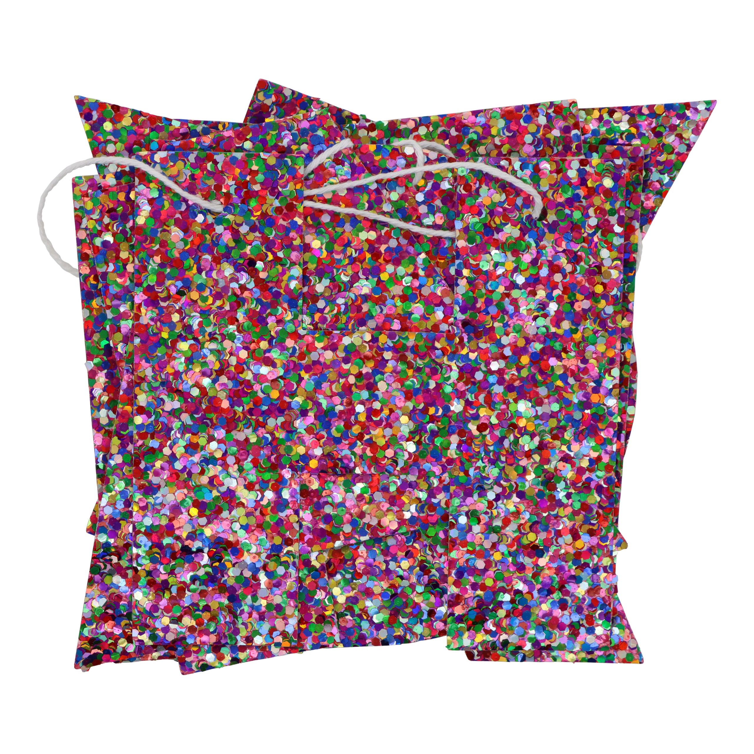 6ft. Multicolor Glitter Happy Birthday Banner by Celebrate It™ - Image 2