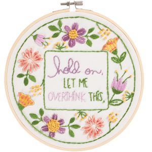 8" Overthink Embroidery Kit by Loops & Threads®